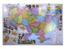 Карта настiнна Ипт 45х65 Україна.iлюстр. (картон) М1:2200000