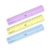 Лiнiйка Flair FA7014 15см пластик прозора Aculine