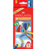 Олiвцi кольоровi Faber_Castell 116510 10кол трикут+чинка Junior карт/кор з пiдвiсом