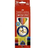 Олiвцi кол Faber_Castell 116520 20кол трикут+чинка (116538-20) Jumbo карт/кор з пiдвiсом
