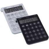 Кальк-р бухг. Deli 1261 чорн,бi 8 разряд, 143х90х28 LCD, 105гр плоск корп, поднят екран