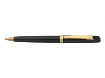 Ручка подарункова FlairP 838 синiй РШ Black Beauty сатин голд чорний корпус