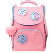 Ранець Kite* K22-501S-3 (LED) рож 35х25х13, 1080гр, 11,5л 6-8рокiв "Hugs&Kittens" ортоп.спiн
