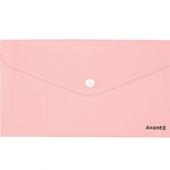 Папка на кноп Axent 1414-10-A рож DL(250х130 євро), Pastelini