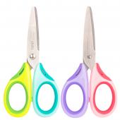Ножицi Deli 6068E мiкс 135mm прорезиненi ручки