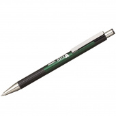 Ручка подарункова Zebra 301А синiй РШ  автомат металличний зелений корпус