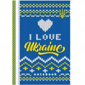 Блокнот Мандарин 6071-22284 кл А6 64ар "I love Ukraine" 60г/м мат. лам