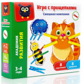 Гра Vladi Toys VT5303-06 мiкс "Кумедна компанiя" з прищепками рос