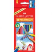Олiвцi кол Faber_Castell 116510 10кол трикут+чинка Junior карт/кор з пiдвiсом