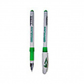 Ручка гелева Tianjiao TZ513 зелений 0,5 мм бiла пластикова непрозора,гумовий грип