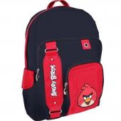 Рюкзак Розпродаж CF AB03813 чорно-червоний 43,5х30х11 см "Angry Birds" нейлон, анатом. спинка, 2 вiд.,