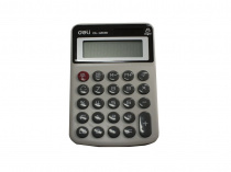 Калькулятор Deli 1209 сiрий 8 разряд 120х78х19, пласт корп, гум кн