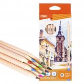 Олiвцi кол Deli C124-12 12кол круглi, дерево