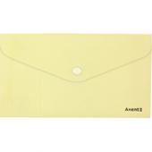 Папка на кноп Axent 1414-08-A жовт DL(250х130 євро), Pastelini