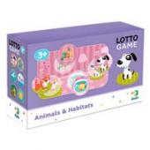 Гра Dodo Toys 300196 6 карток та 24 фiшки "Тварини та їх середовище iснування" 3+