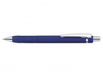 Ручка подарункова FlairP 1064 синiй РШ Tristar сатин хром трикутн корп (чорн, син)