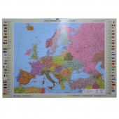Карта настiнна Ипт 77х110 Європа.Полiтична (картон) М1:5400000