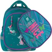 Ранець Kite21 K21-700M(2p)-4 бiрюз 38x29x16,5, 720гр, полiестер, 700(2p) Adorable, ортоп.сп, свiтловiд.ел