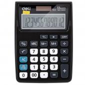 Кальк-р бухг. Deli 1122Е чорн 12 разряд, 120х86х30 Vivid