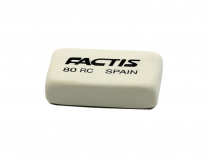Ластик Factis 80RC бiлий прямокут 28,2х19,5х7мм синт каучук Spain