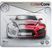 Олiвцi кол Marco 3100-24TN 24кол шестигр. d=4.0 в метал.пенале, ColorCore
