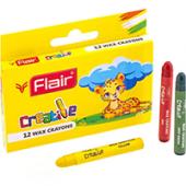 Олiвцi кол Flair FA8001 12кол 12шт (57мм) восковi Wax Crayons
