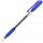 Ручка кулькова Deli EQ01630 синiй Arrow 0,7 гумовий грип, тонований корпус