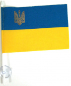 Прапор П2Навт 10х15 України (нейлон) на присосцi