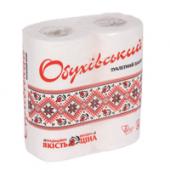 Папiр туал. Обуховский бiл 4рул/120м 2-шар целюлозний