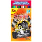 Олiвцi кол Олли OL-100-24T 24кол шестигр "Turbo"